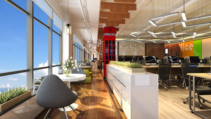 900平方电子商务办公室装修设计案例