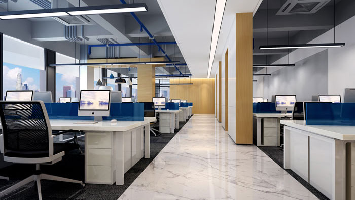 510平方现代简约办公室装修设计案例