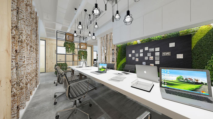 450平方电子商务办公室装修设计案例